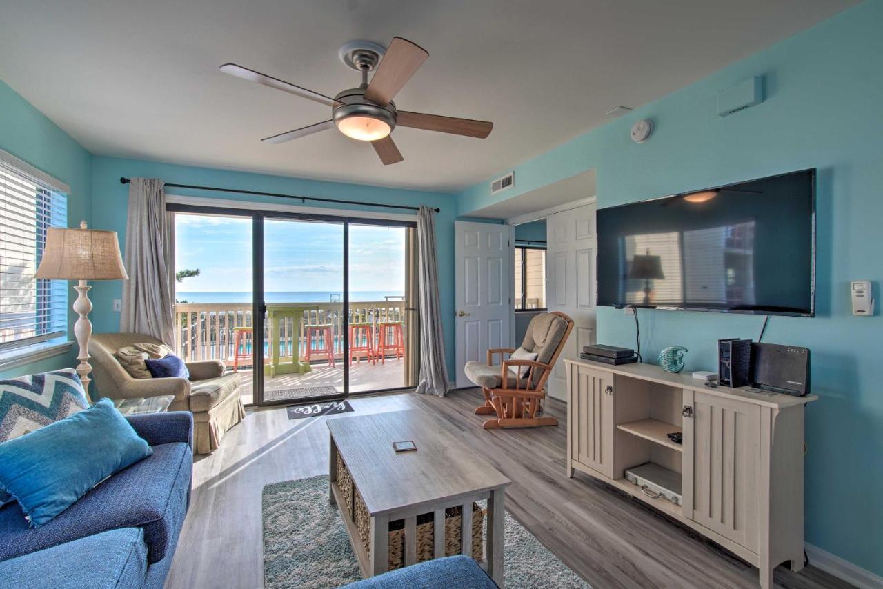 Ocean-View Condo With Deck, Steps To Carolina Beach! Buitenkant foto