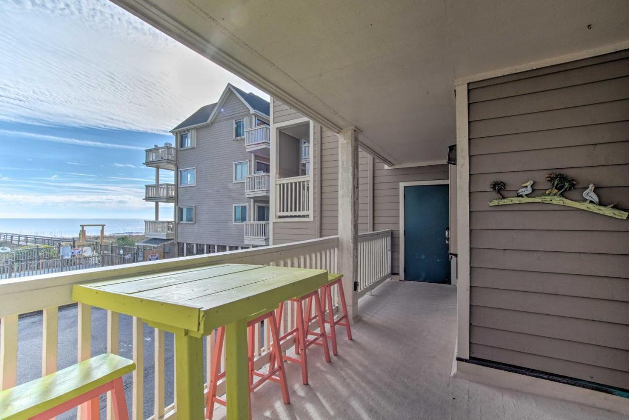 Ocean-View Condo With Deck, Steps To Carolina Beach! Buitenkant foto