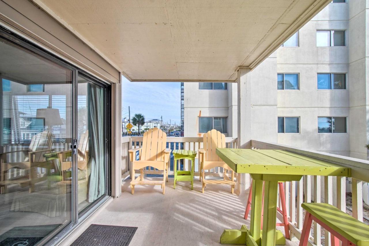 Ocean-View Condo With Deck, Steps To Carolina Beach! Buitenkant foto