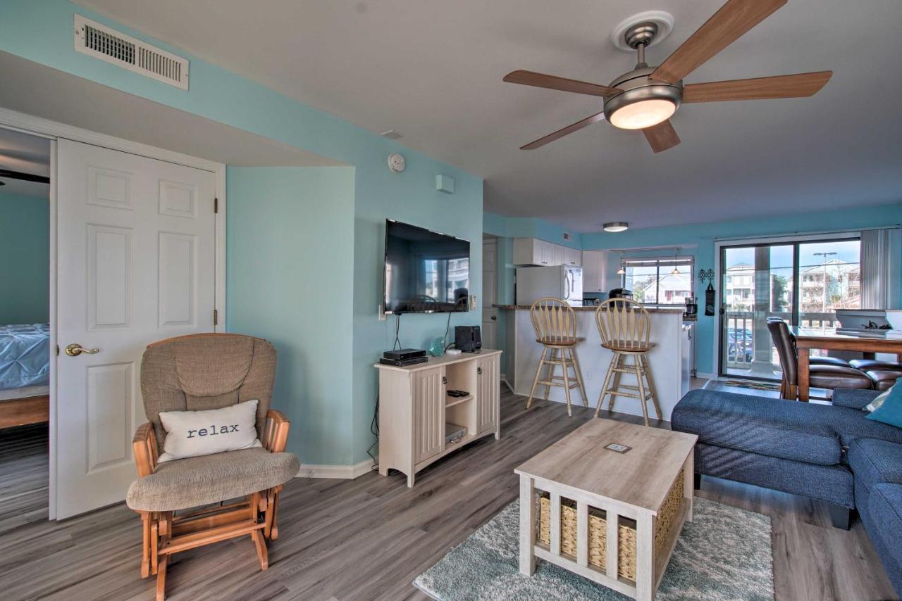 Ocean-View Condo With Deck, Steps To Carolina Beach! Buitenkant foto