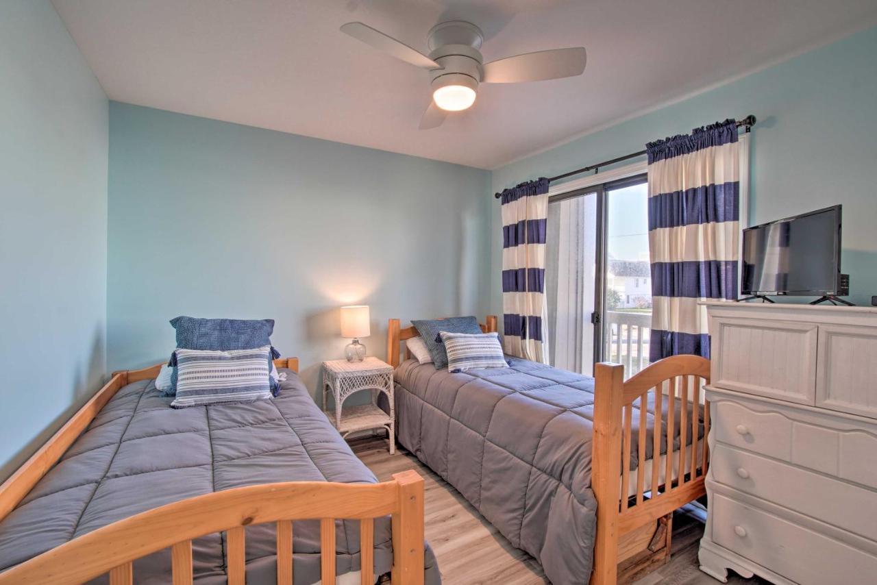 Ocean-View Condo With Deck, Steps To Carolina Beach! Buitenkant foto